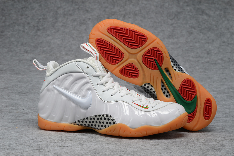 Nike Air Foamposite Pro White Orange Shoes